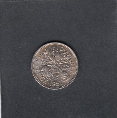 Beschrijving: 6 Pence  ELIZABETH II  